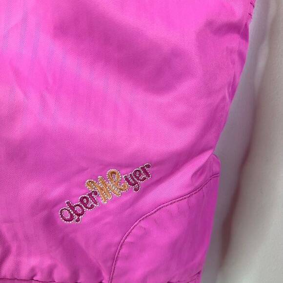 Obermeyer Love Fleece Pink Ski Bib Girls Size 6 - Picture 7 of 11